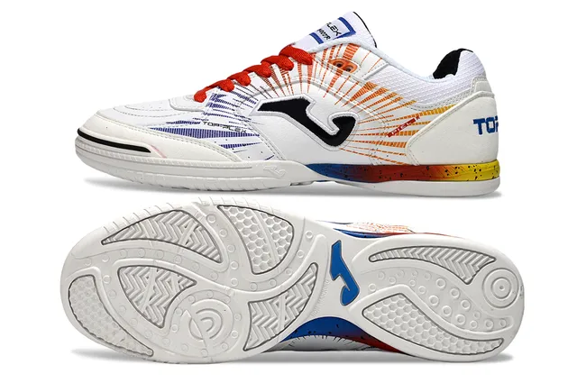 Joma Top-Plex White Blue Synthetic Upper Sneakers