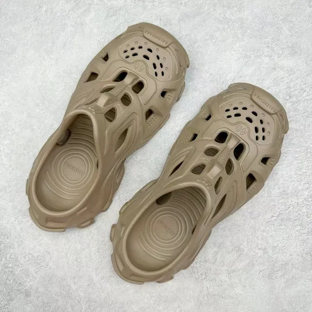 Crocs Beige Molded Foam Ventilated Clog