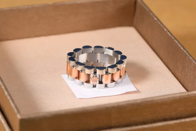 Rolex Jubilé and President Multicolor Oyster-Style Link Construction Crown Emblem Bracelet