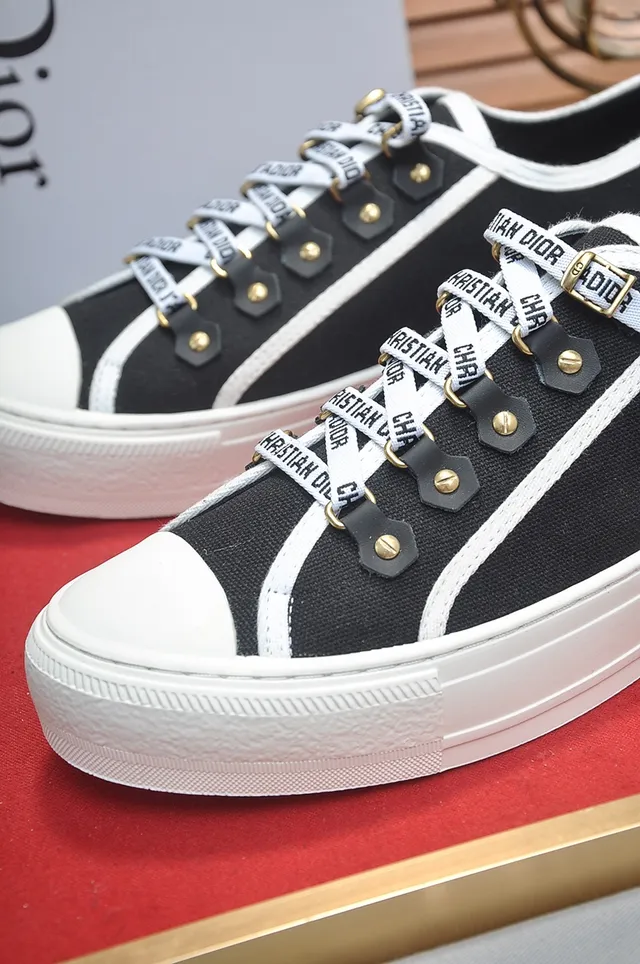 Dior B23 Black and White Canvas Lifestyle Sneakers