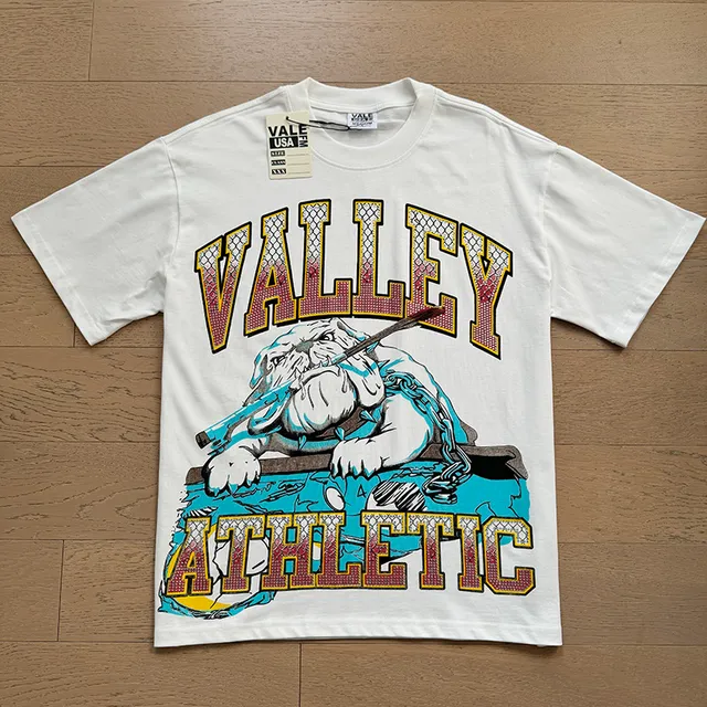 Vale Forever Valley Athletic Graphic Print White T-Shirt