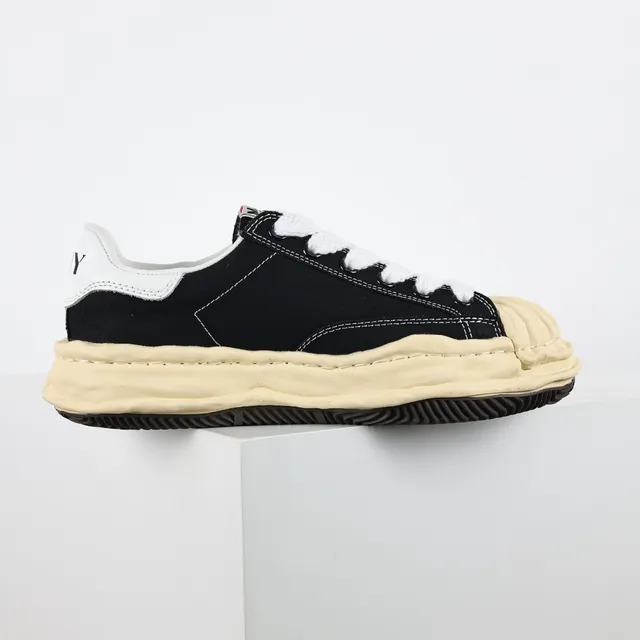 MM6 Maison Margiela Black Beige Deconstructed Sculpted Midsole Lifestyle Sneakers