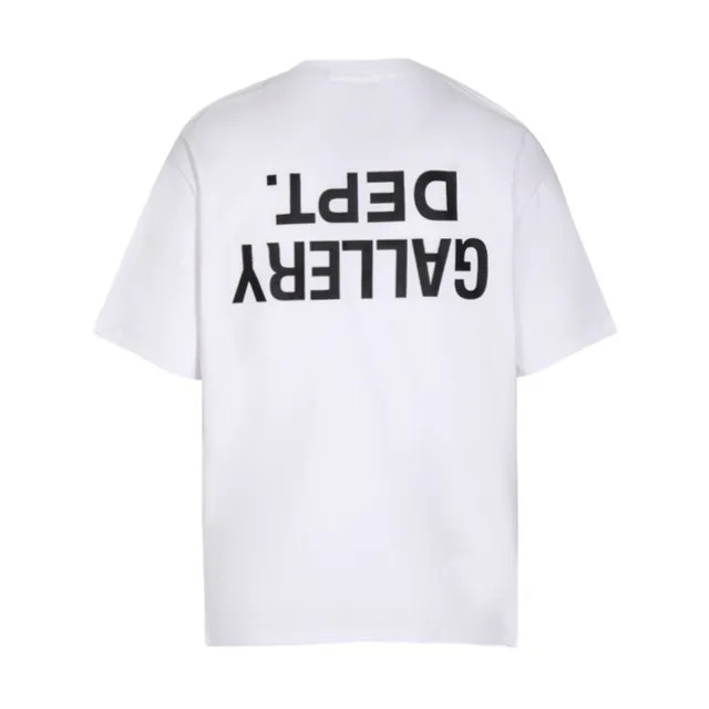 Gallery Dept Black Oversized Fit Screen-Printed Text T-Shirt