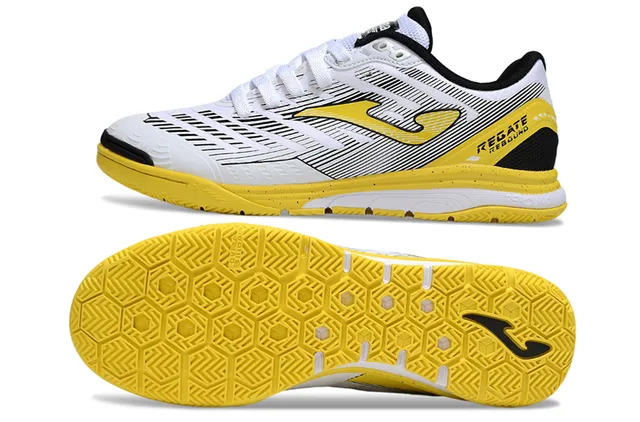 Joma Indoor Soccer Shoes White Blue Low-Top Synthetic Upper Sneakers