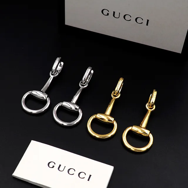 Gucci Horsebit 1955 Gold-Tone Dangling Earrings