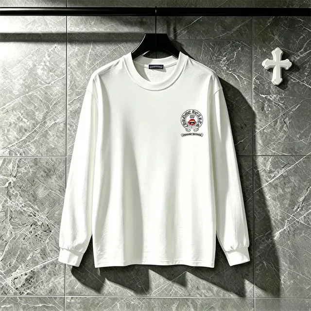 Chrome Hearts Graphic Print Black Long-Sleeve T-Shirt