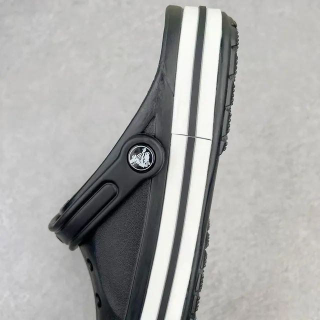 Crocs Echo Clog Black and White Logo Clog