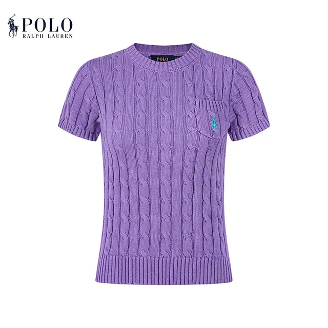 Polo Ralph Lauren Cable Knit Short-Sleeve Sweater