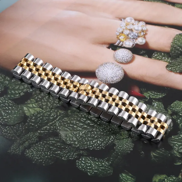 Rolex Jubilé Bracelet Two-Tone and Tri-Tone Metal Watch Bracelets