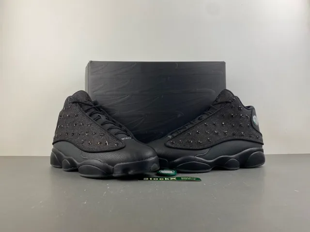 Air Jordan 13 Black Studded High-Top Basketball Shoes