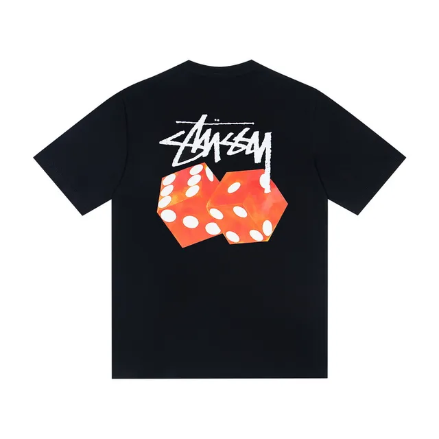 Stussy Stock Logo Dice Graphic T-Shirt