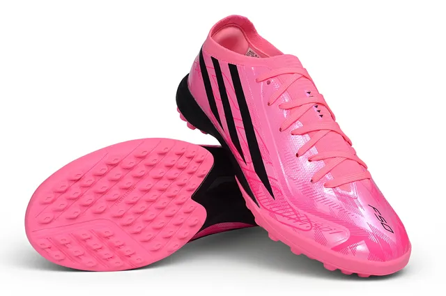 Adidas Hyperfast Pink and Black Turf Soccer Shoes