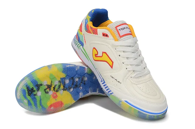 Joma Multicolor White Low-Top Graphic Upper Sneakers