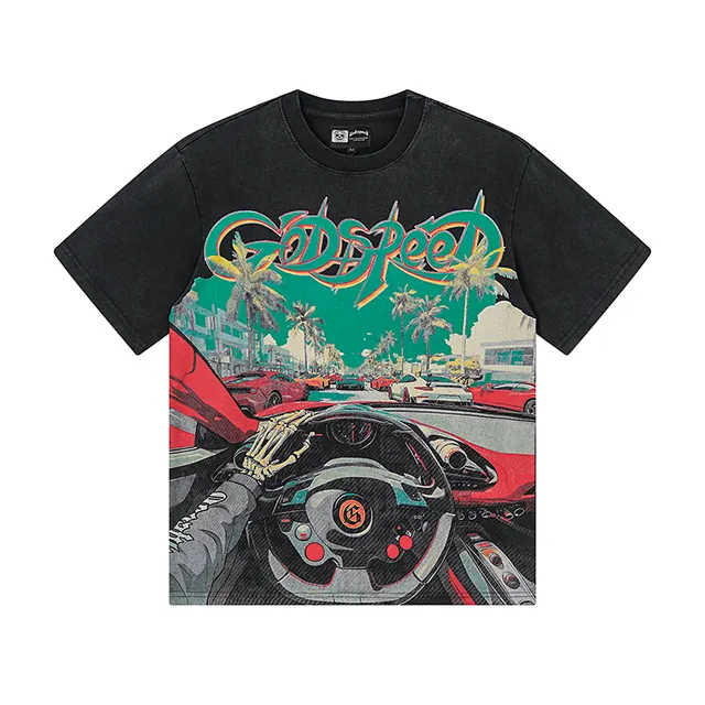 Godspeed Graphic Print Oversized T-Shirt