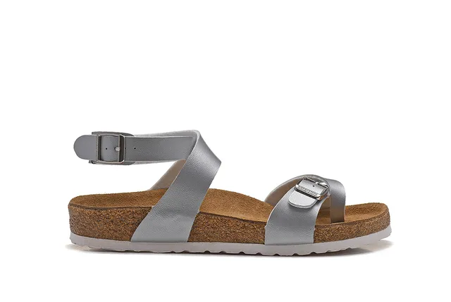 Birkenstock Arizona Metallic Silver Casual Sandals