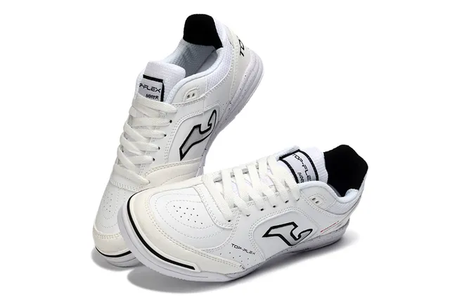Joma Top-Plex White Black Indoor Soccer Shoes