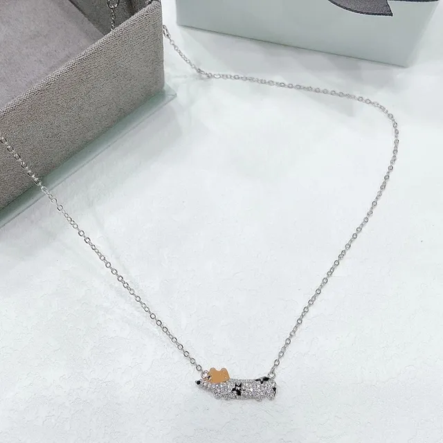 Tiffany & Co. Return to Tiffany Dog Pendant Silver Necklace