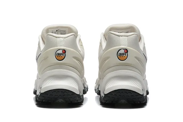 Nike Beige Black Low-Top Layered Mesh-Synthetic Upper Sneakers