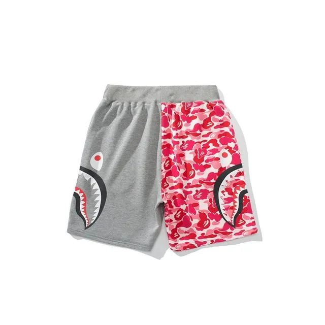 A Bathing Ape Multicolor Drawstring Waist Relaxed Fit Shorts