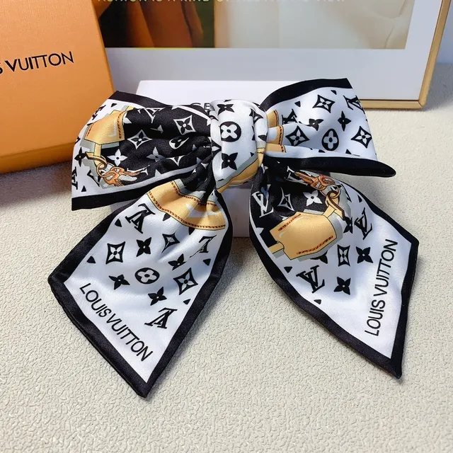 Louis Vuitton Monogram Print Silk Scarf