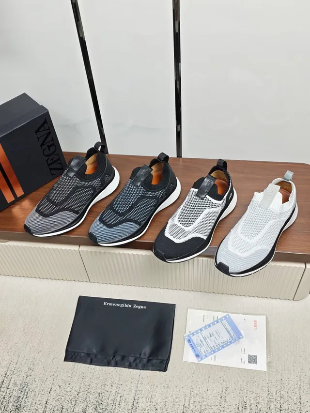 Zegna Knit Slip-On Lifestyle Sneakers