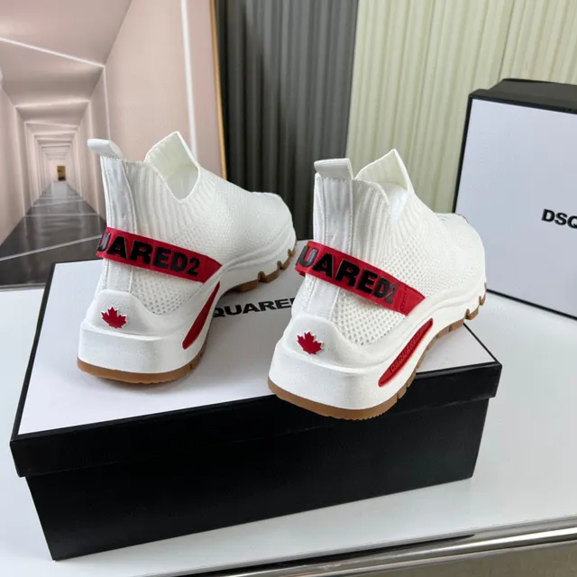 Dsquared2 Speed Trainer White Red Gum Lifestyle Sneakers