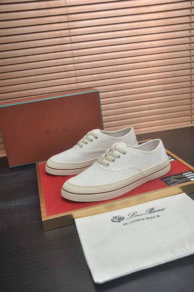 Beige Brown Low-Top Lace-Up Canvas Shoes