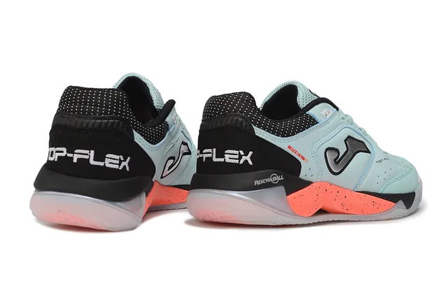 Joma Blue Orange Low-Top Perforated Mesh Upper Sneakers