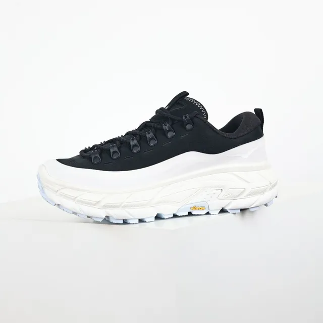 Salomon Black White Chunky Trail-Inspired Sole Suede Upper Running Shoes