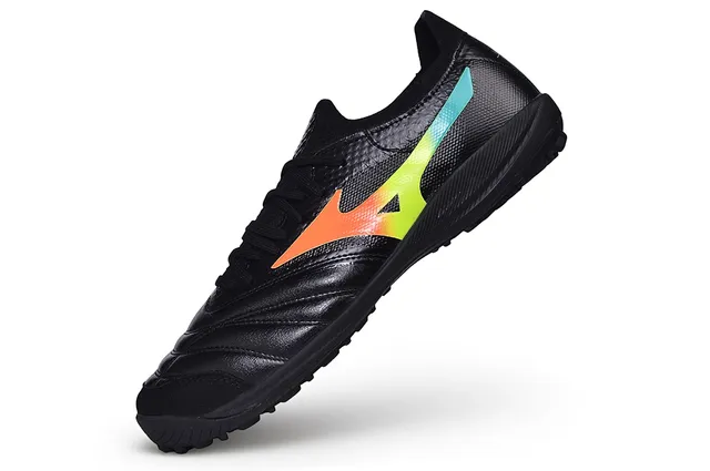 Mizuno Black Multicolor Low-Cut Synthetic Upper Turf Soccer Shoes