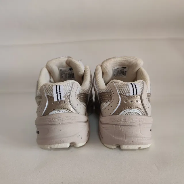 New Balance 9060 Beige Silver Chunky Sneakers