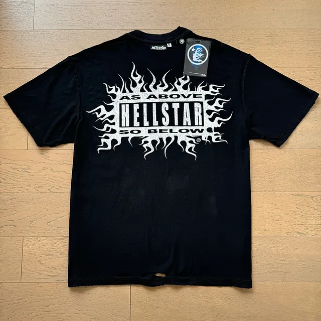 Hellstar Graphic Print Double-Sided T-Shirt