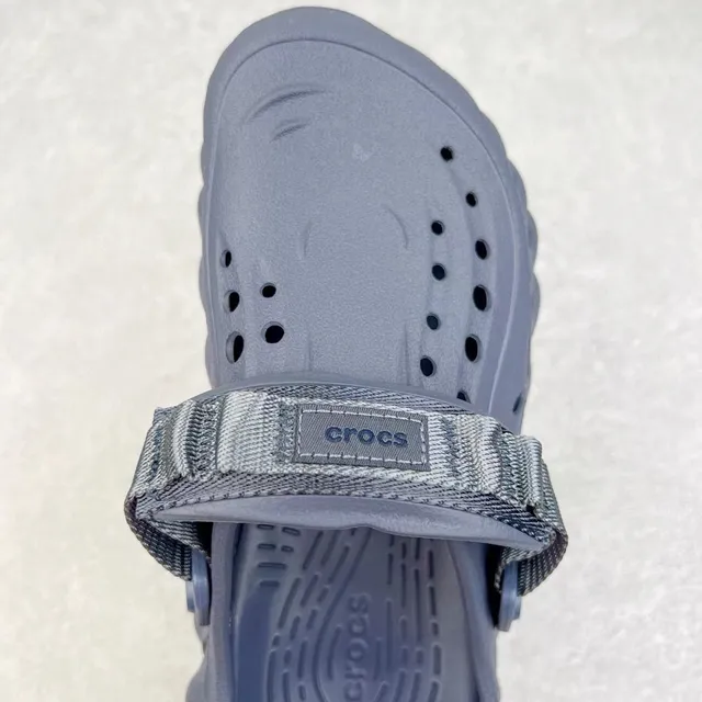 Crocs Echo Clog Gray Molded Foam Ventilated Clog