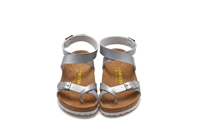 Birkenstock Arizona Metallic Silver Casual Sandals