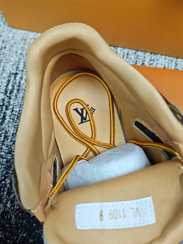 Louis Vuitton Gray Gold Suede Upper Laces And Hardware Work Boots