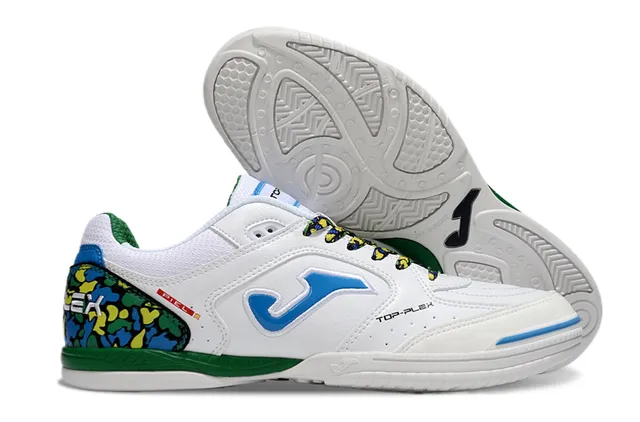 Joma Top-Plex White Blue Synthetic Upper Sneakers