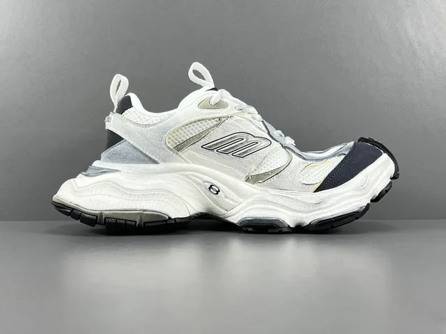 New Balance 9060 White and Black Chunky Sneakers