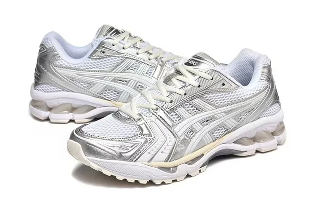 ASICS Gel-Kayano Silver Metallic Running Shoes