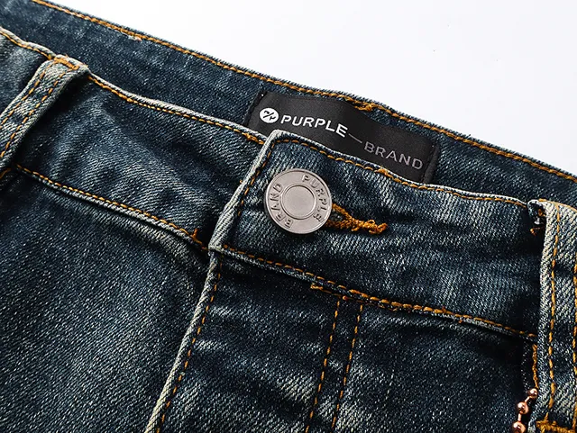 Purple Brand Distressed Paint-Splatter Flared Jeans