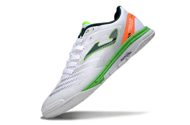 Joma Indoor Soccer Shoes White Blue Low-Top Synthetic Upper Sneakers