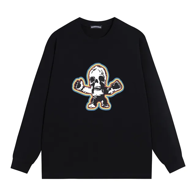 Chrome Hearts Graphic Print Black Long-Sleeve T-Shirt