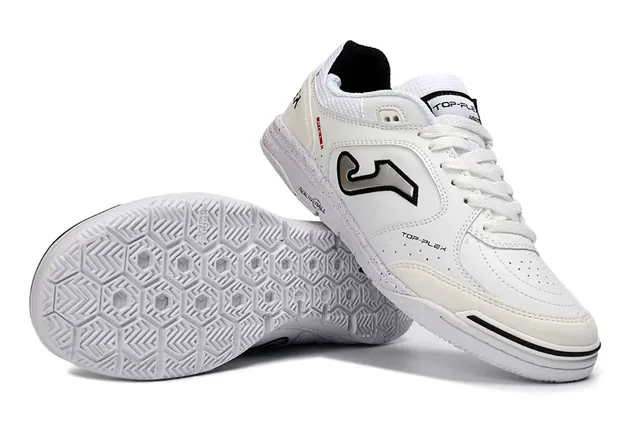 Joma Top-Plex White Black Indoor Soccer Shoes