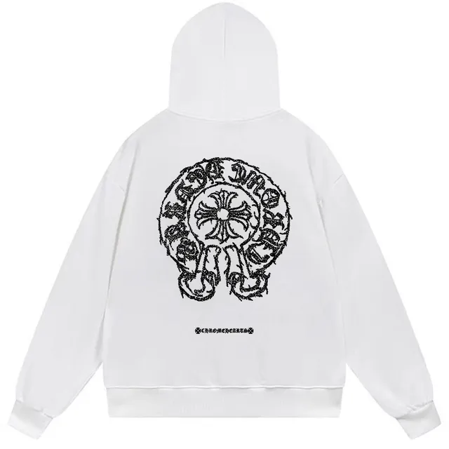 Chrome Hearts Graphic Back Zip-Up Black Hoodie