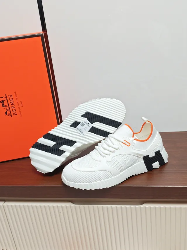 Hermès Oran Sneaker White Orange Black Lifestyle Sneakers