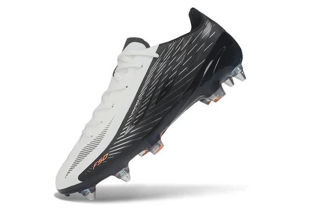 Puma F50 Sprintweb Black White Orange Firm-Ground Soccer Shoes