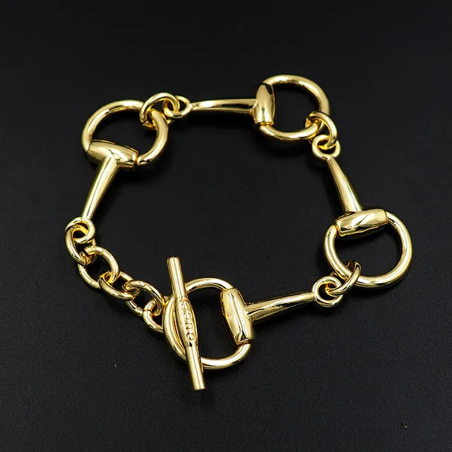 Gucci Horsebit 1955 Gold-Tone Horsebit Link Bracelet