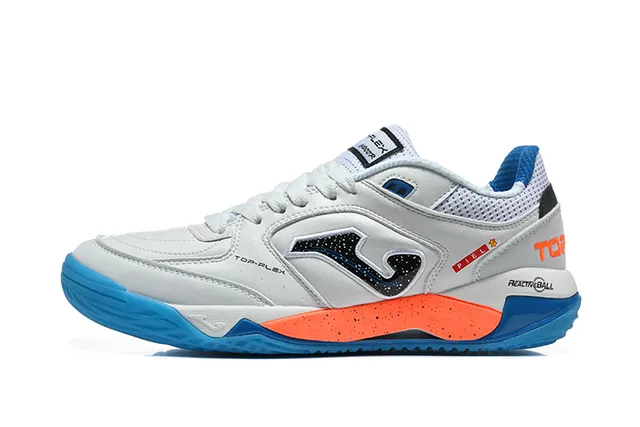 Joma Lex White Blue Low-Top Mesh-and-Synthetic Upper Sneakers