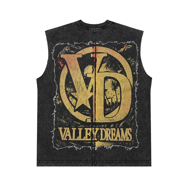 Valley Dreams Graphic-Print Sleeveless Crew-Neck Vest Top