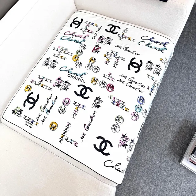 Chanel Scarf-Tied Strapless Graphic-Print Vest Top