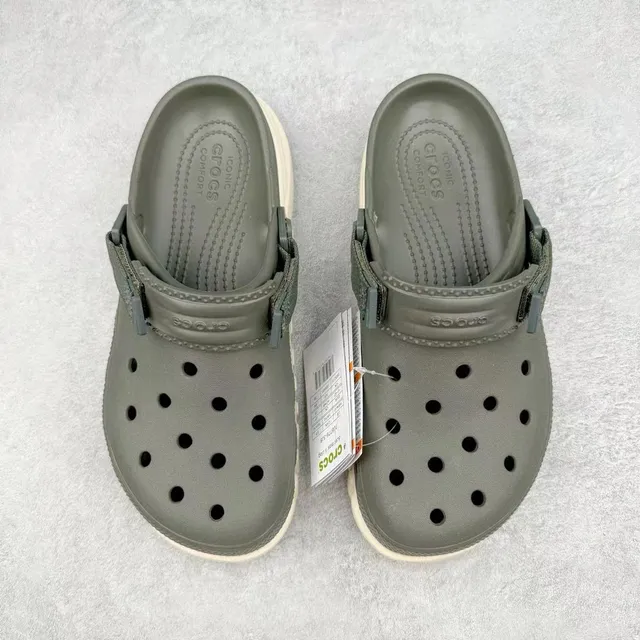 Crocs Echo Clog Army Green Beige Clogs
